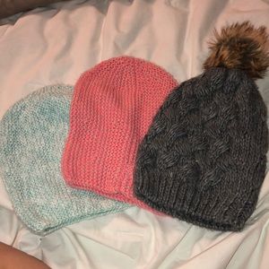 Bundle of winter hats